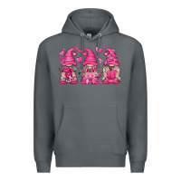 Rock Breast Cancer Gnomes Premium Hoodie - texasbilliewilder
