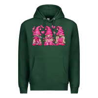 Sports Green Breast Cancer Gnomes Premium Hoodie - texasbilliewilder