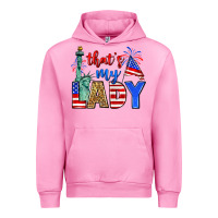 Fuchsia Pink that's my lady 4th of july Urban Hoodie - Zillion Design Studio