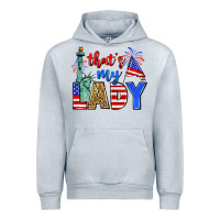 Heather Grey that's my lady 4th of july Urban Hoodie - Zillion Design Studio