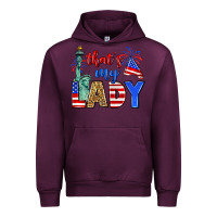 Mauve Wine that's my lady 4th of july Urban Hoodie - Zillion Design Studio