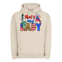 Pigment French Oak that's my lady 4th of july Urban Hoodie - Zillion Design Studio