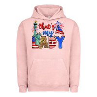 Pigment Salmon that's my lady 4th of july Urban Hoodie - Zillion Design Studio