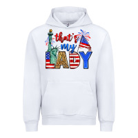 White that's my lady 4th of july Urban Hoodie - Zillion Design Studio