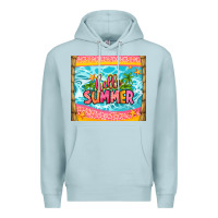 Blue Mist hello summer Premium Hoodie - Zillion Design Studio