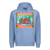 Colony Blue hello summer Premium Hoodie - Zillion Design Studio