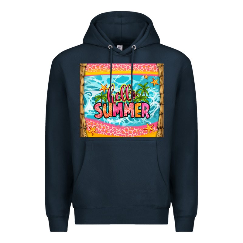 Hello Summer Premium Hoodie by Zillion Design Studio | Teevron