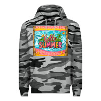 Slate Camo hello summer Premium Hoodie - Zillion Design Studio