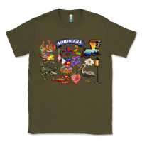 Army Green preview louisiana state Classic Tee - BarkalooDesign