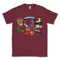 Burgundy preview louisiana state Classic Tee - BarkalooDesign