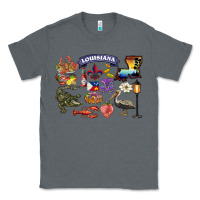 Charcoal Heather preview louisiana state Classic Tee - BarkalooDesign