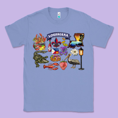 Preview Louisiana State Classic Tee Designed By Barkaloodesign