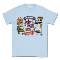Dusty Blue preview louisiana state Classic Tee - BarkalooDesign