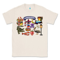 Natural preview louisiana state Classic Tee - BarkalooDesign