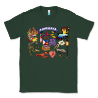 Sports Green preview louisiana state Classic Tee - BarkalooDesign
