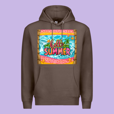 Hello Summer Premium Hoodie Designed By Zillion Design Studio