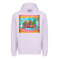 Lilac hello summer Premium Hoodie - Zillion Design Studio