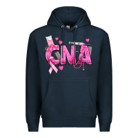 Navy Breast Cancer CNA Certified Nursing Assistant Premium Hoodie - texasbilliewilder