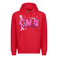 Red Breast Cancer CNA Certified Nursing Assistant Premium Hoodie - texasbilliewilder