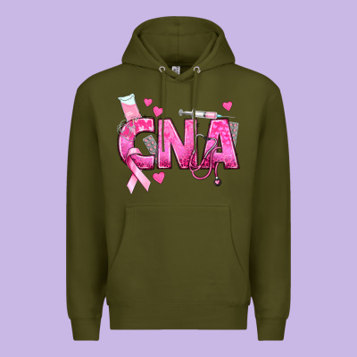 Breast Cancer Cna Certified Nursing Assistant Premium Hoodie Designed By Texasbilliewilder