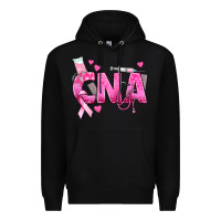 Black Breast Cancer CNA Certified Nursing Assistant Premium Hoodie - texasbilliewilder