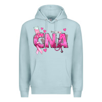 Blue Mist Breast Cancer CNA Certified Nursing Assistant Premium Hoodie - texasbilliewilder