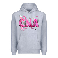 Heather Grey Breast Cancer CNA Certified Nursing Assistant Premium Hoodie - texasbilliewilder