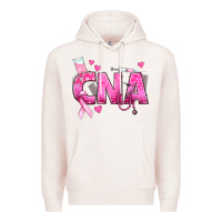 Pale Pink Breast Cancer CNA Certified Nursing Assistant Premium Hoodie - texasbilliewilder