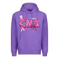 Purple Breast Cancer CNA Certified Nursing Assistant Premium Hoodie - texasbilliewilder