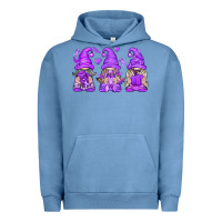 Pigment Pebble Blue Domestic Violence Warrior Gnomes Urban Hoodie - texasbilliewilder