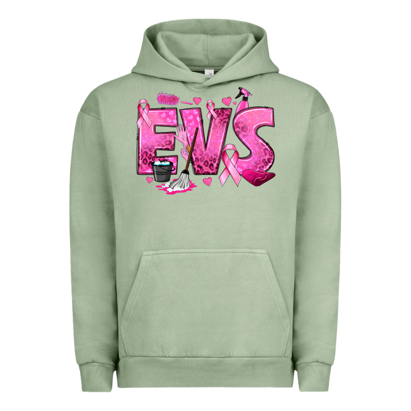 Environmental Services Breast Cancer Urban Hoodie by texasbilliewilder | Teevron