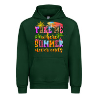 Forest Green take me where summer never ends Urban Hoodie - Zillion Design Studio