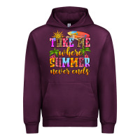 Mauve Wine take me where summer never ends Urban Hoodie - Zillion Design Studio