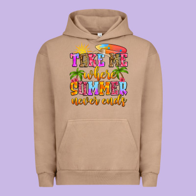 Take Me Where Summer Never Ends Urban Hoodie Designed By Zillion Design Studio