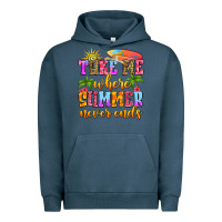 Pigment Midnight Navy take me where summer never ends Urban Hoodie - Zillion Design Studio