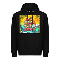 Black hello summer gnomes Premium Hoodie - Zillion Design Studio