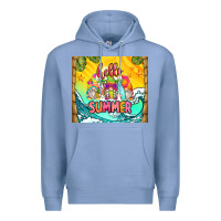 Colony Blue hello summer gnomes Premium Hoodie - Zillion Design Studio