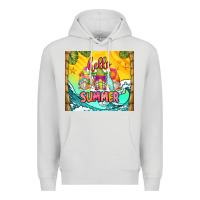 Dove Grey hello summer gnomes Premium Hoodie - Zillion Design Studio