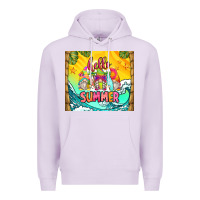 Lilac hello summer gnomes Premium Hoodie - Zillion Design Studio