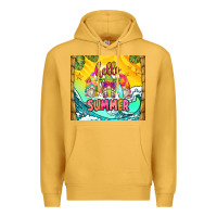 Mustard hello summer gnomes Premium Hoodie - Zillion Design Studio
