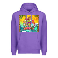 Purple hello summer gnomes Premium Hoodie - Zillion Design Studio