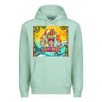 Seafoam hello summer gnomes Premium Hoodie - Zillion Design Studio