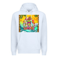 White hello summer gnomes Premium Hoodie - Zillion Design Studio