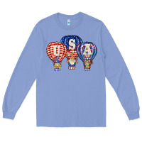 Colony Blue usa air balloon gnomies Long Sleeve Tee - BarkalooDesign