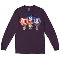 Plum usa air balloon gnomies Long Sleeve Tee - BarkalooDesign
