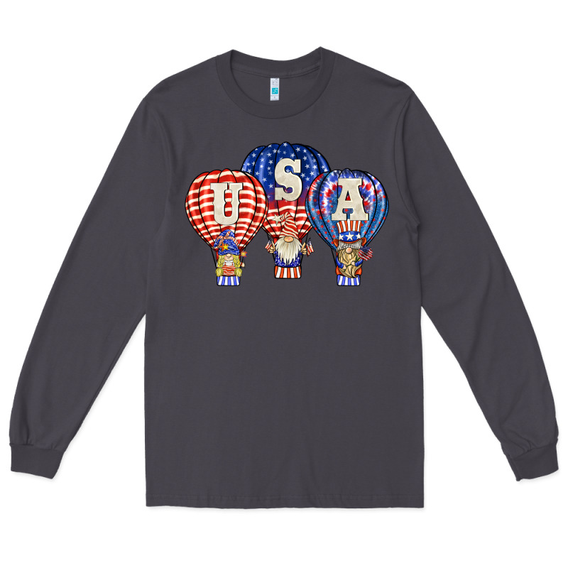 Usa Air Balloon Gnomies Long Sleeve Tee by BarkalooDesign | Teevron