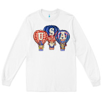 White usa air balloon gnomies Long Sleeve Tee - BarkalooDesign