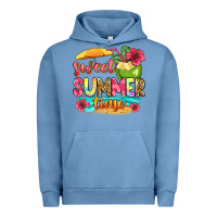 Pigment Pebble Blue sweet summer time Urban Hoodie - Zillion Design Studio