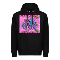 Black cute and fluffy stitch Premium Hoodie - Zillion Design Studio