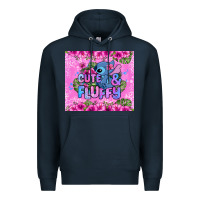 Navy cute and fluffy stitch Premium Hoodie - Zillion Design Studio